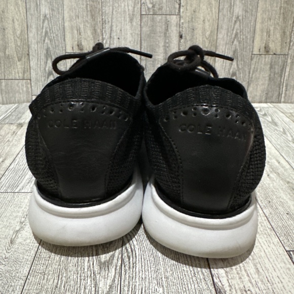 Cole Haan 2 zero grand black knit comfortable lace up shoes size 8.5 - Picture 5 of 8